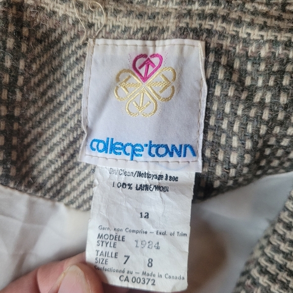 Vintage College Town Wool Pant Suit - Picture 8 of 13